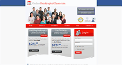 Desktop Screenshot of myonlinebankruptcyclass.com